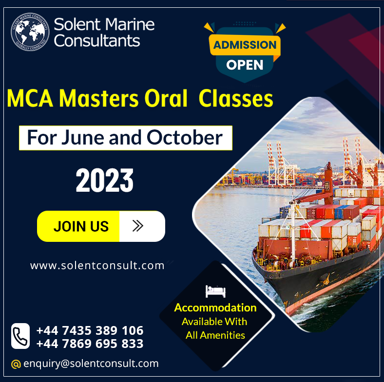 Book MCA Masters Oral Classes by Solent Marine Consultants
